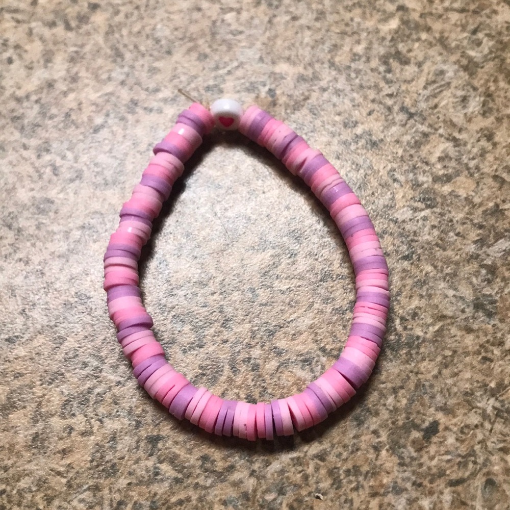 Homemade clay bead bracelet!